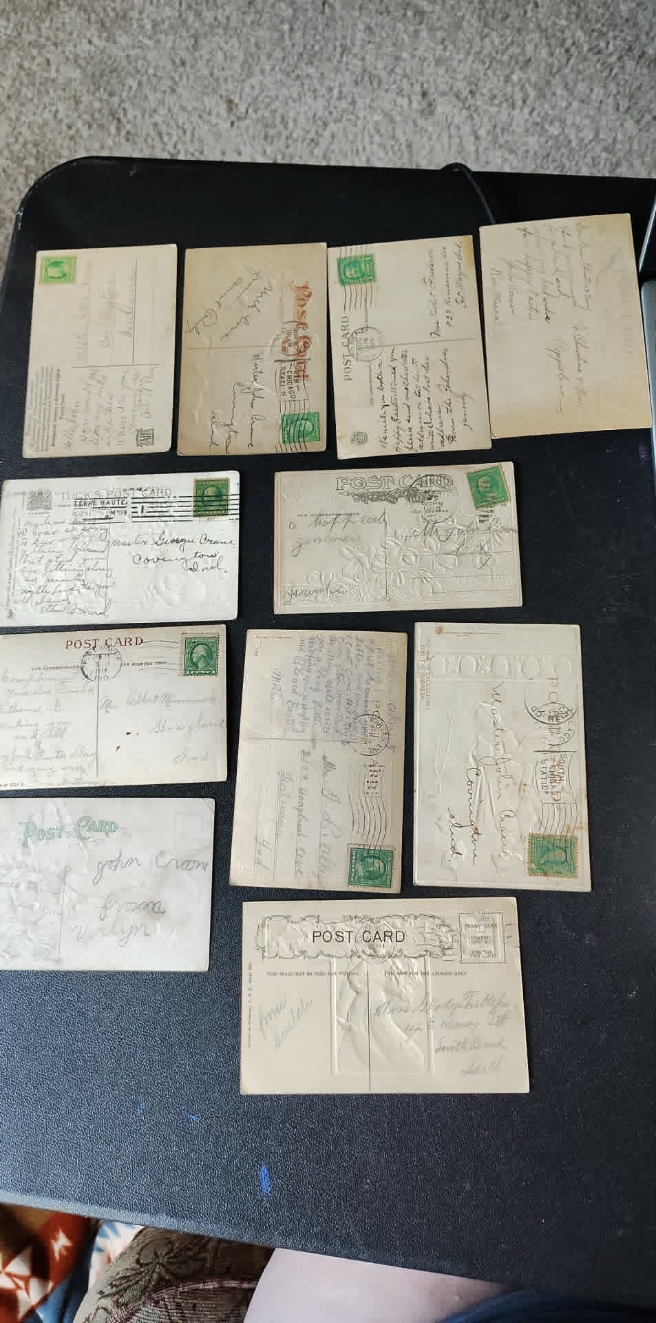 Vintage lot of 20 Easter post cards