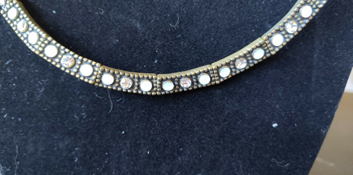 Retired Lia Sophia Kiam Family rhinestone Necklace, has tags