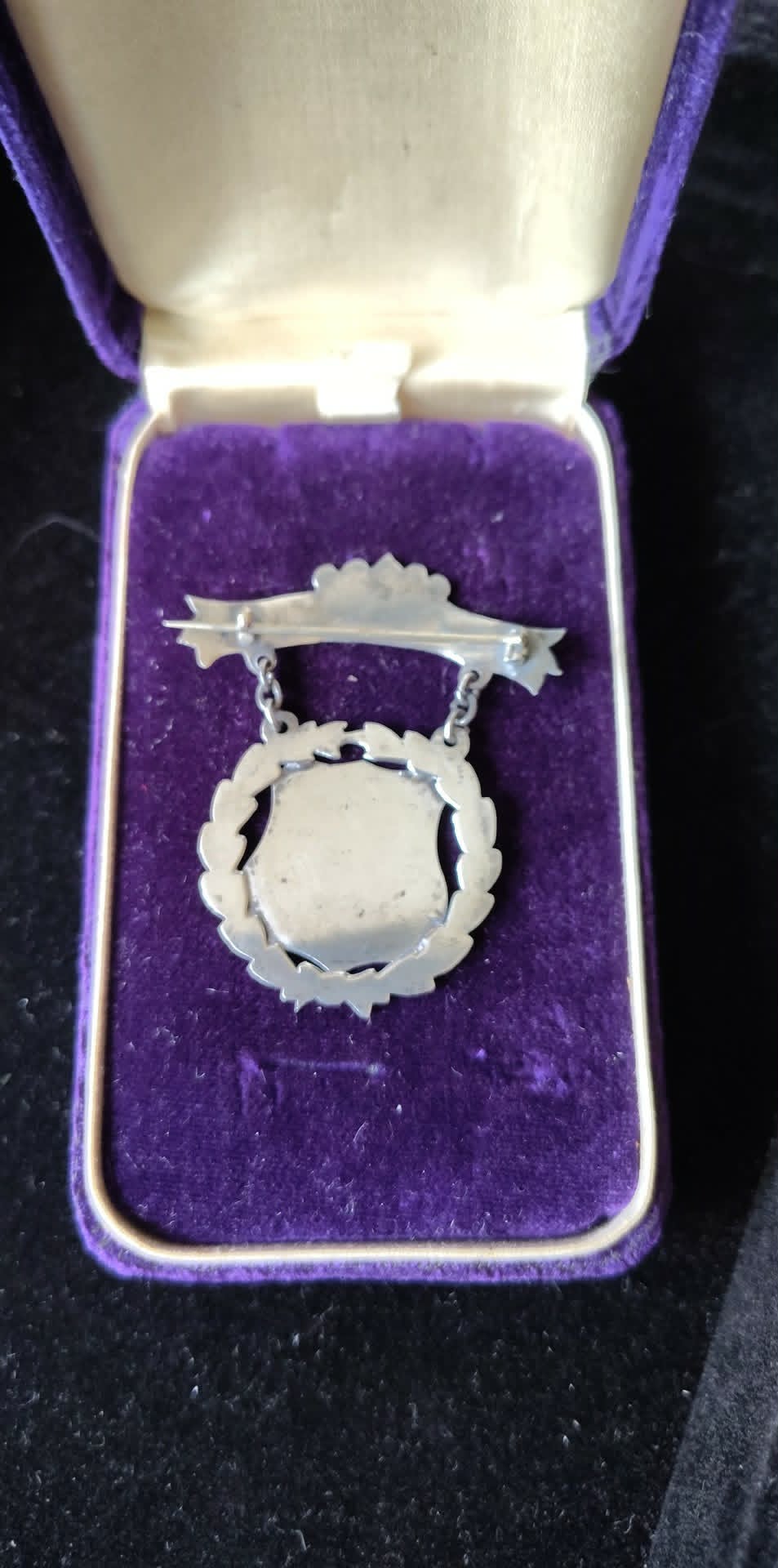 Antique WCTU Declamatory contest medal pin A.P.L 1914