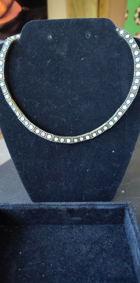 Retired Lia Sophia Kiam Family rhinestone Necklace, has tags