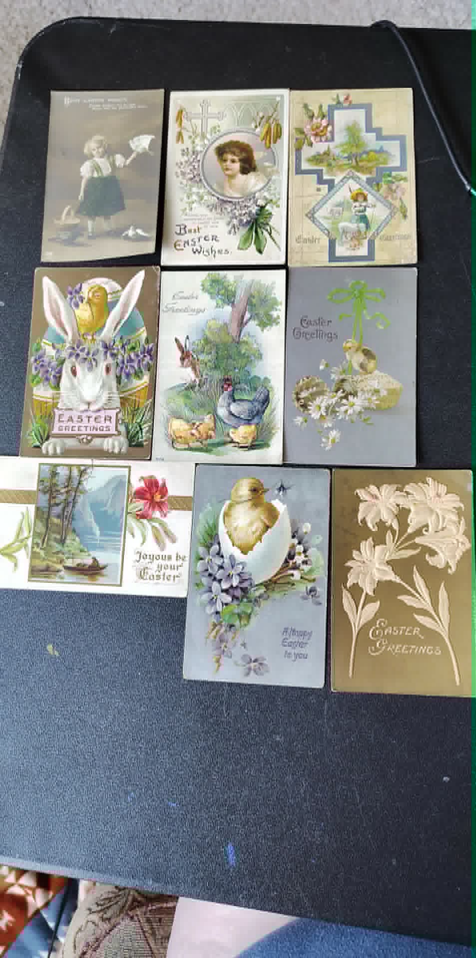 Vintage lot of 20 Easter post cards