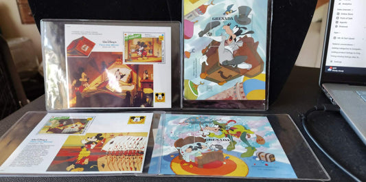 4 ICS sheets, MNH Disney Thru the Mirror & Mickey Goofy