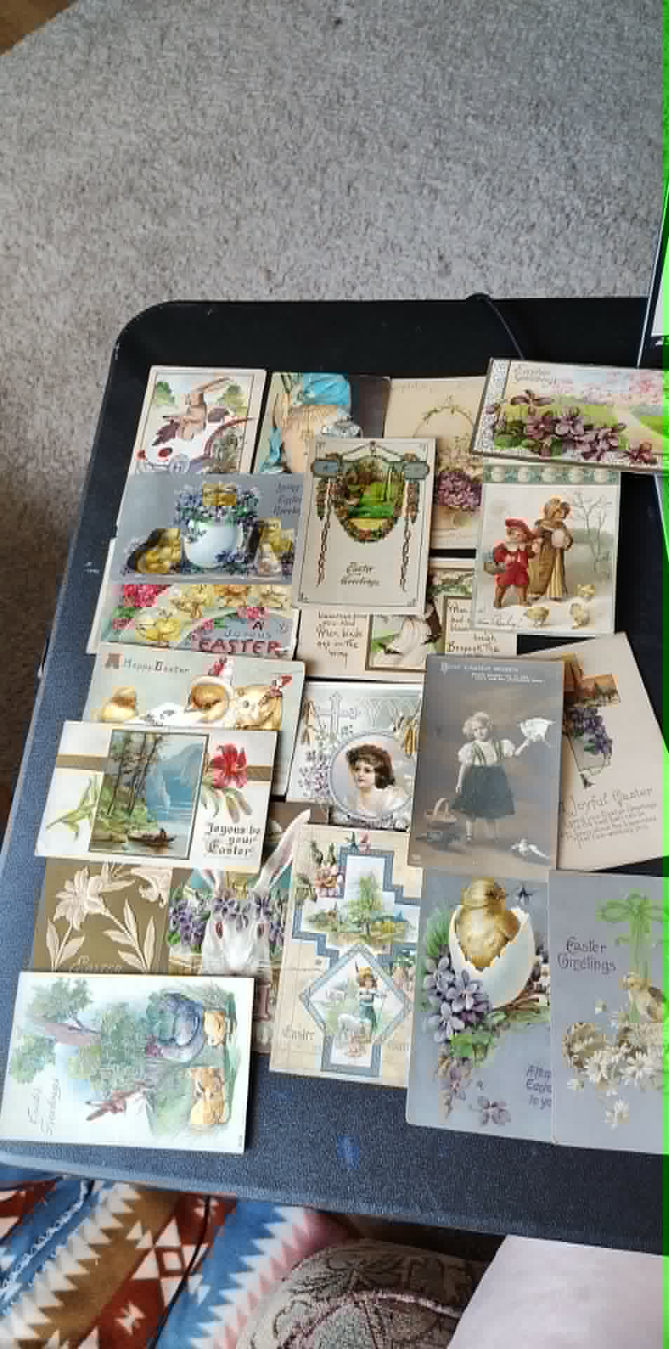 Vintage lot of 20 Easter post cards